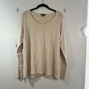 NWT Amber Sun Long Sleeve Knit Top Lightweight Modal Spandex Blend Casual Top XL